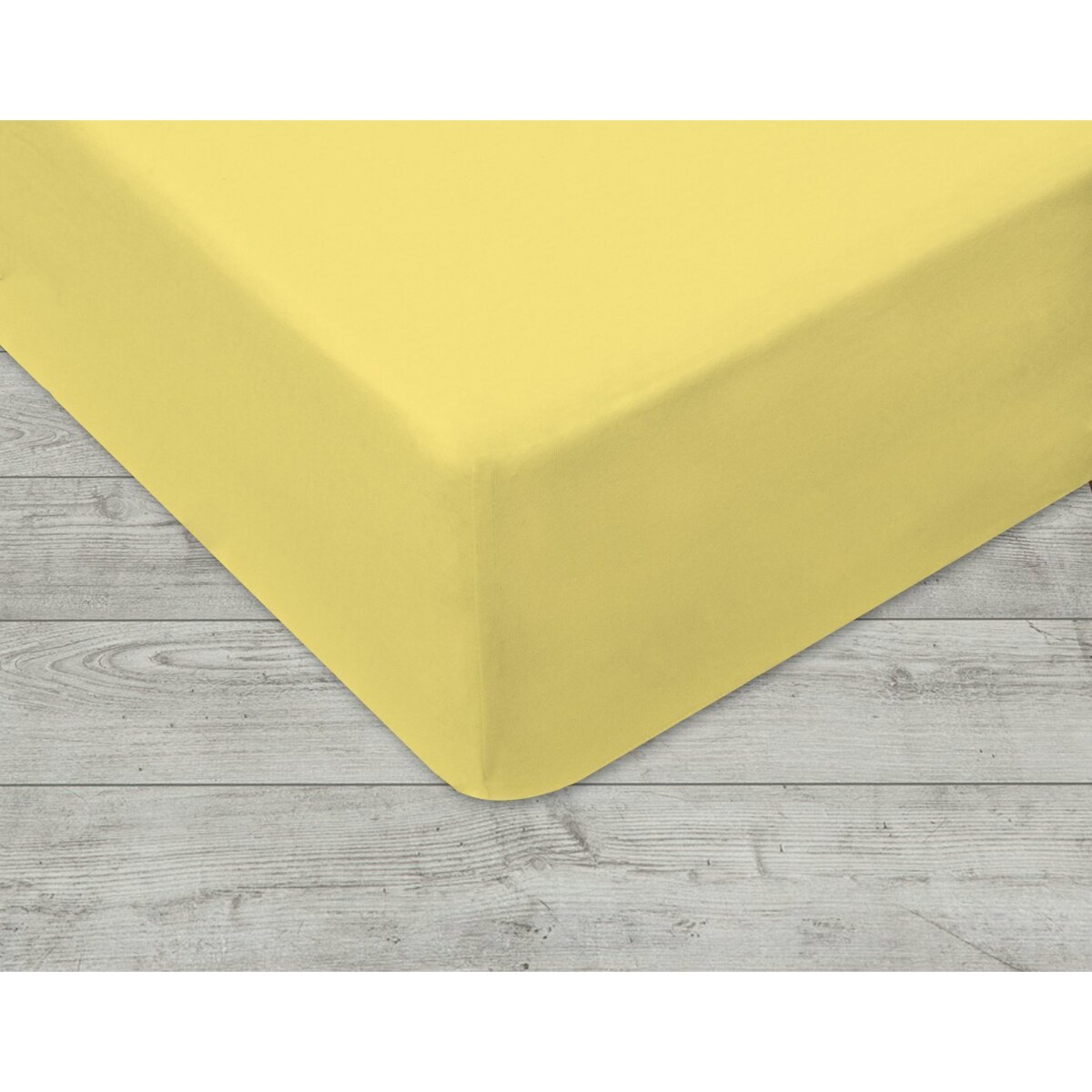 Prześcieradło jersey z gumką kremowe 90 x 200 cm