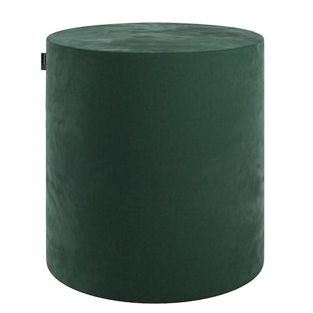 Puf Barrel, ciemny zielony, ø40, wys. 40 cm, Velvet