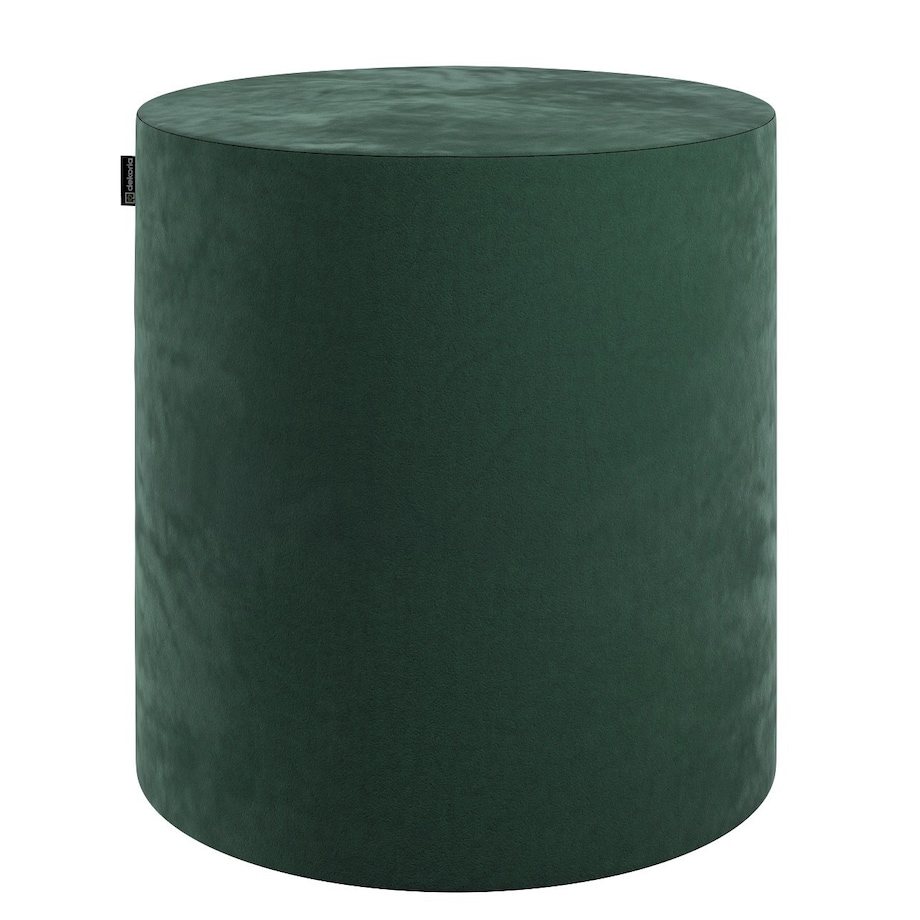 Puf Barrel, ciemny zielony, ø40, wys. 40 cm, Velvet