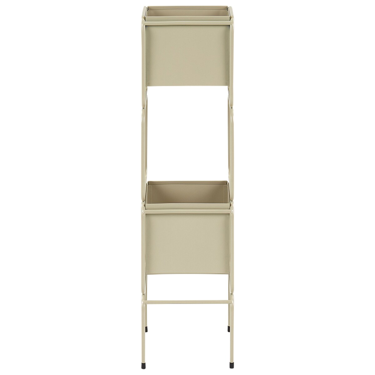 Doniczka na stojaku metalowa beżowa COTINUS