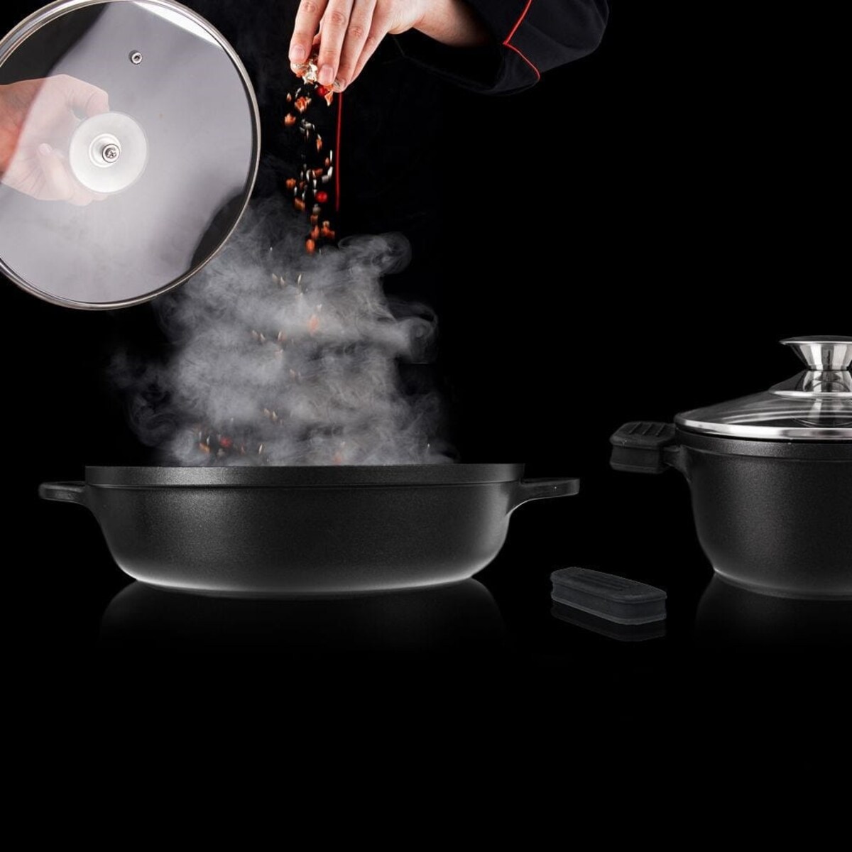 Uchwyty do Garnka Silikonowe Grande 2 szt Nakładki Ochronne na Garnek