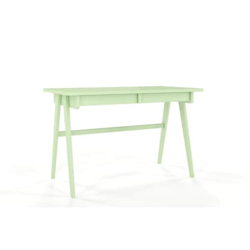 Drewniane biurko / toaletka z szufladami Visby EDDA / kolor pudrowa zieleń