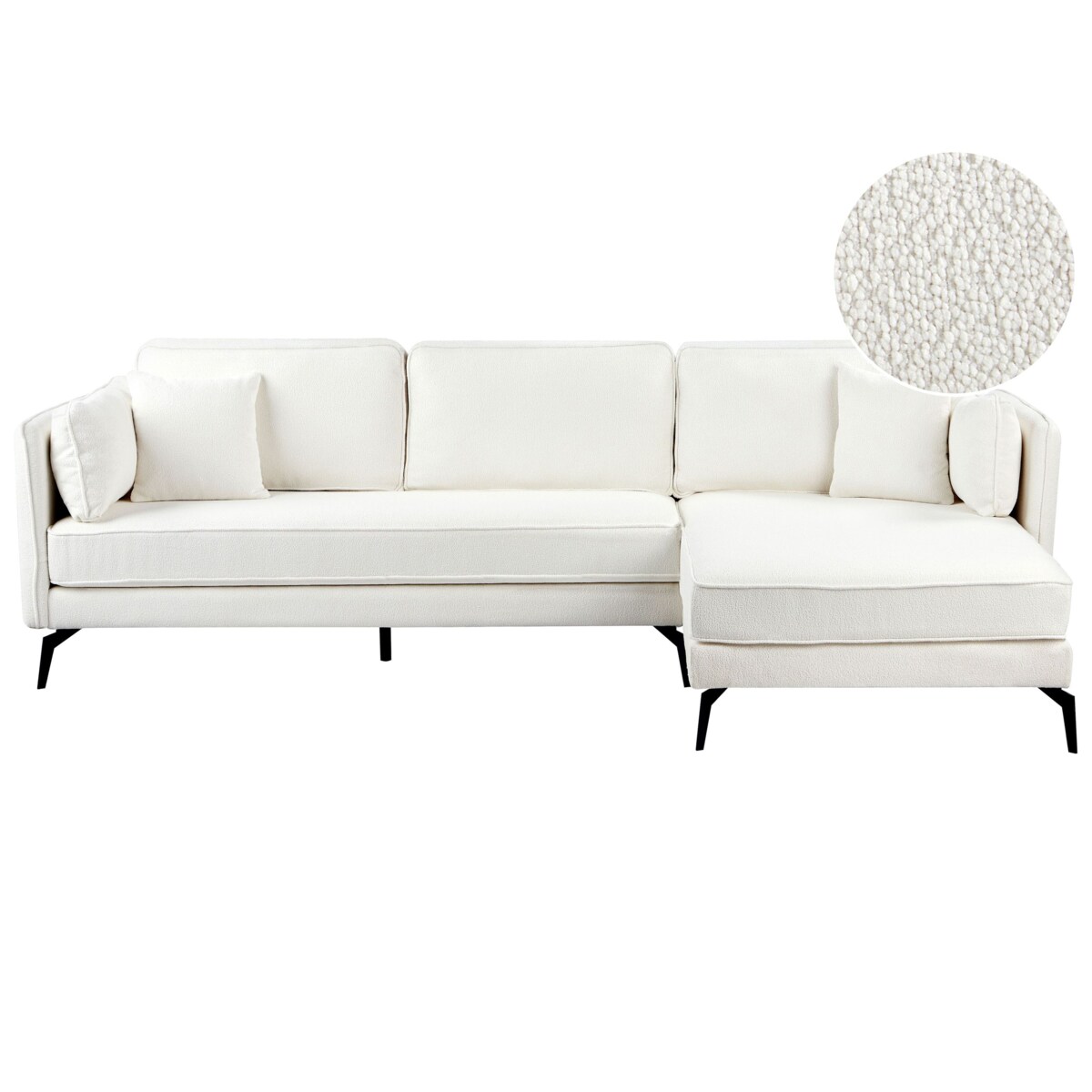 Narożnik boucle lewostronny złamana biel ALTAN