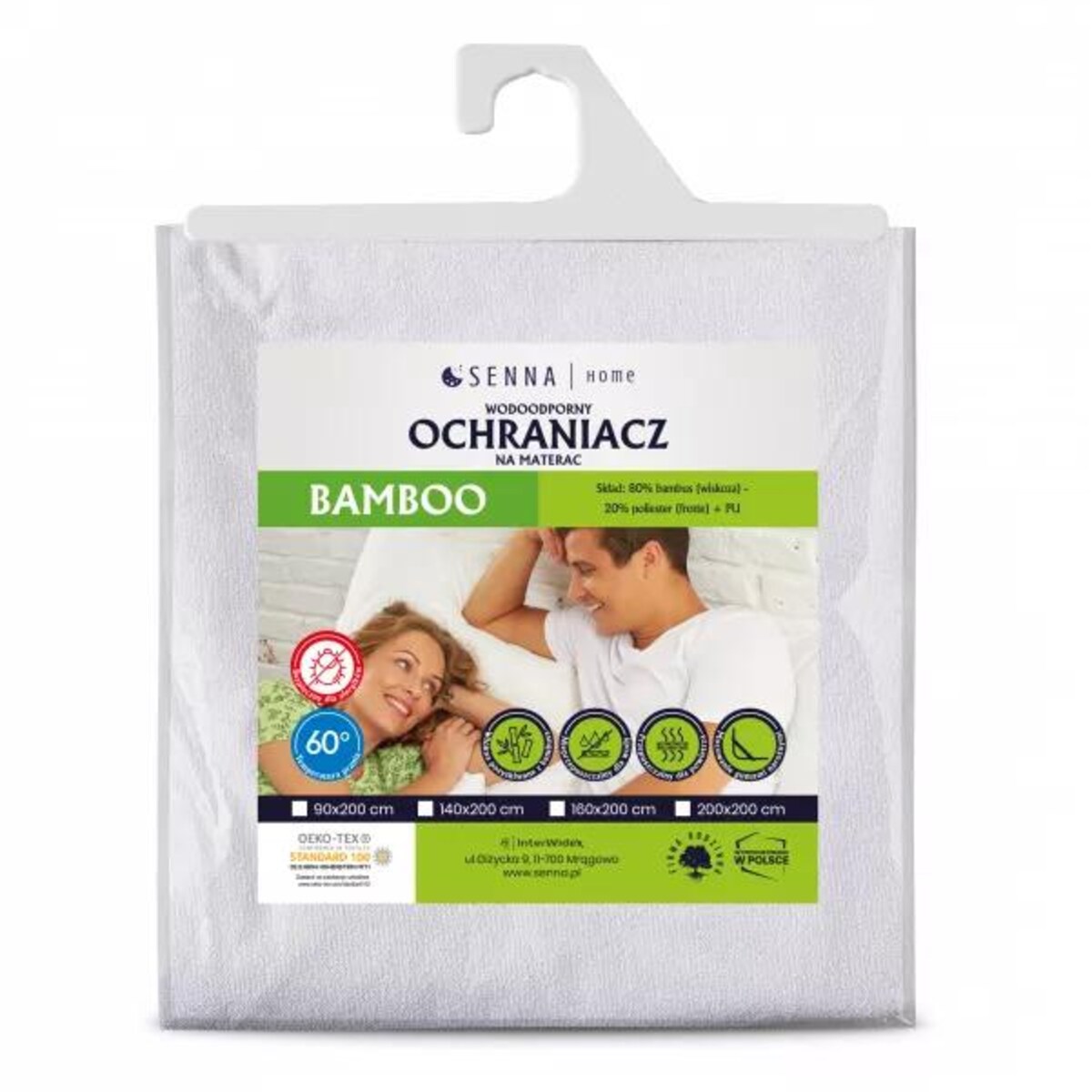 Ochraniacz na materac 140x200 BAMBOO Senna Home