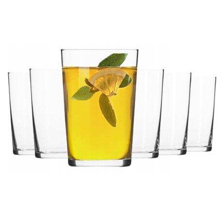 6 x szklanka do Herbaty Lifestyle Basic Krosno 250 ml do Napojów Rozchylane