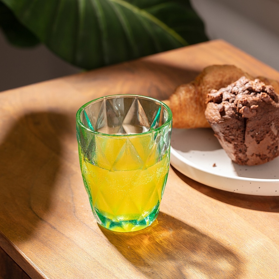 Szklanka Basic Turquoise, ⌀8 x 10 cm