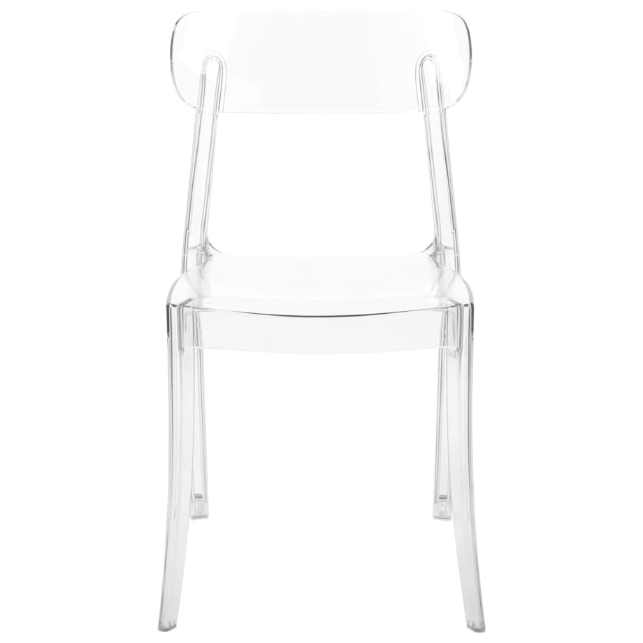 Zestaw 2 krzeseł do jadalni przezroczysty COVINGTON