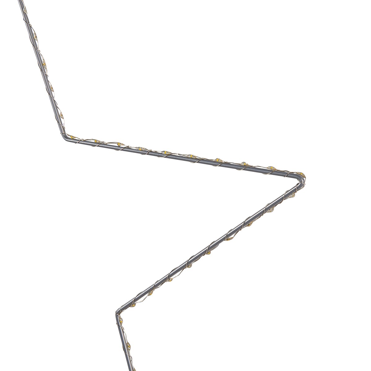Zestaw 3 dekoracji wiszących LED KUNNARI Gwiazda 50/40/30 cm Srebrny