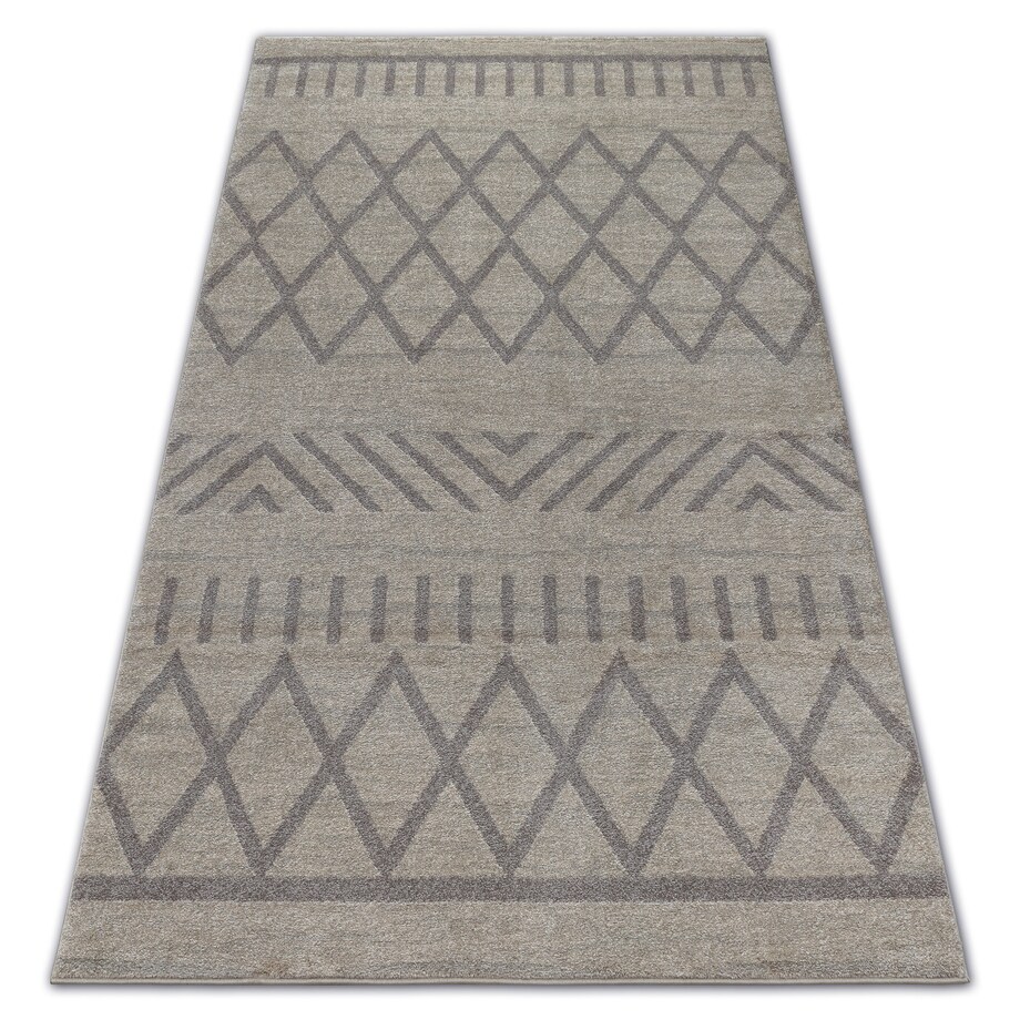 Dywan SOFT 8034 ETNO BOHO krem / jasny brąz 120x170 cm