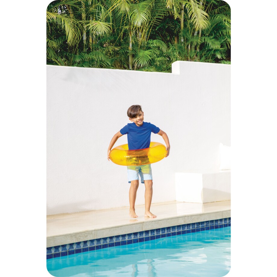 Kółko dmuchane do pływania pomarańczowe 76cm Intex 59260