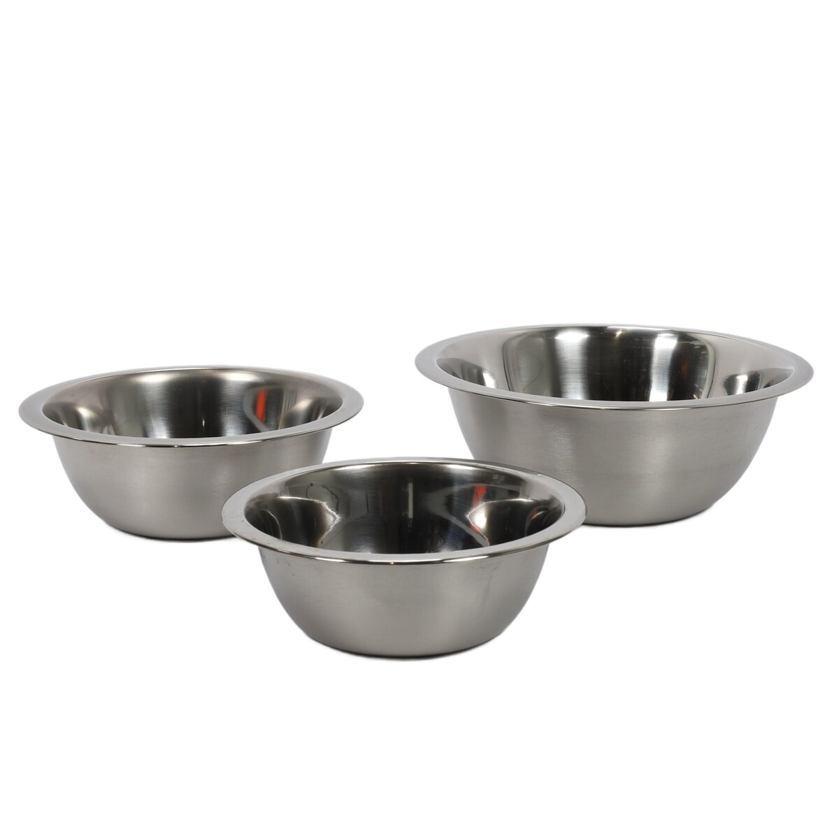 Miska ze stali nierdzewnej, zestaw 3 mis kuchennych 700 ml, 950 ml, 1900 ml