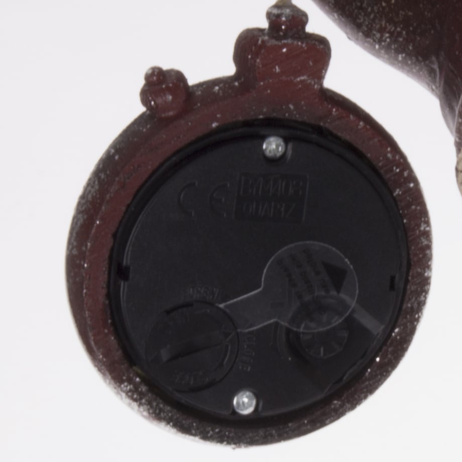 Dekoracja - królik 37,5x15x11 cm ARNABA z zegarkiem