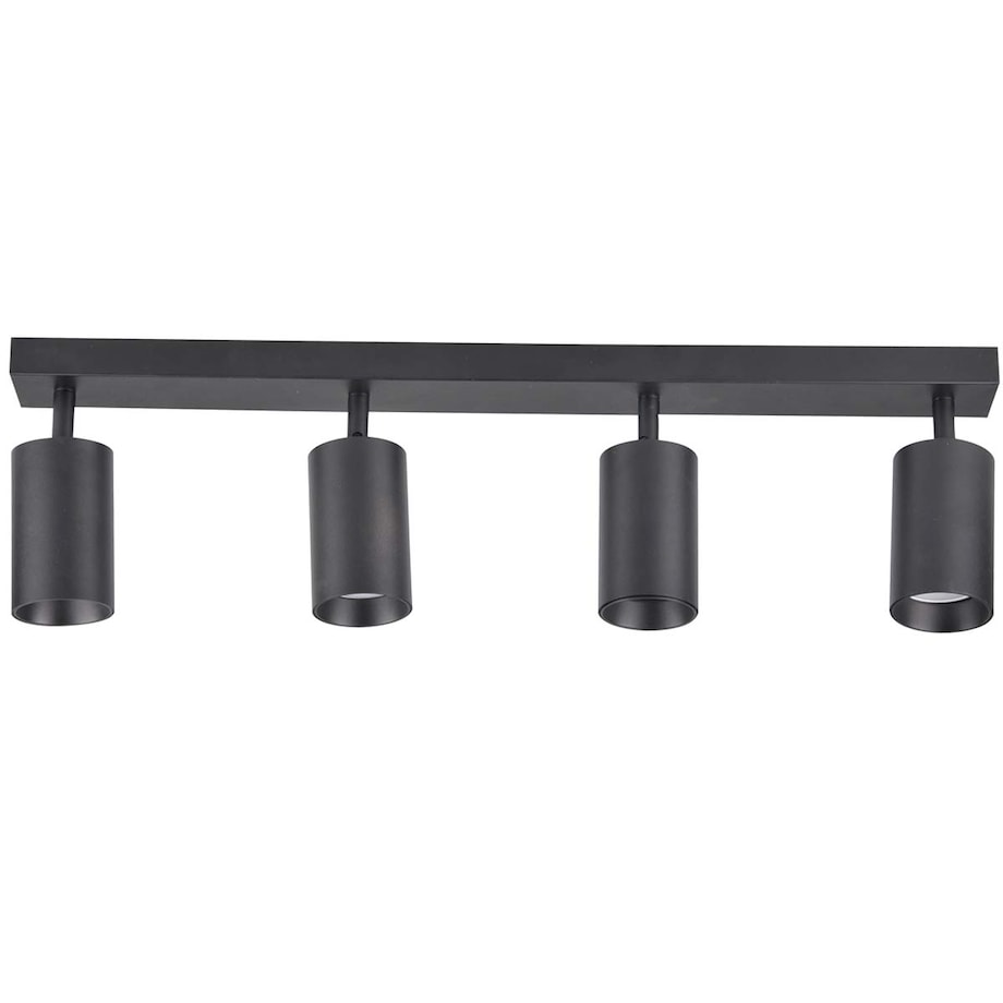 Sufitowa lampa nowoczesna Maribel listwa z regulacją czarna złota