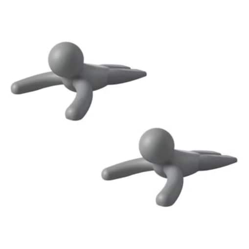 Zestaw 2 stoperów do drzwi (szarych) Buddy Umbra