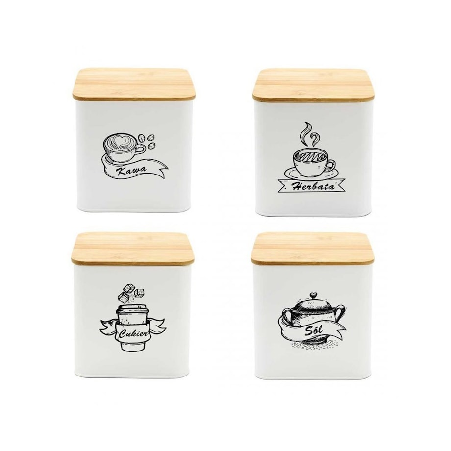 Brunbeste zestaw 4 pojemników kuchennych 4264