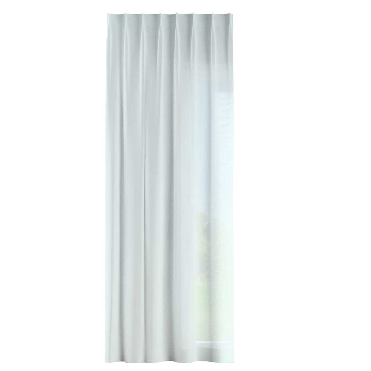 Zasłona na haczykach flex pojedynczych 130x260 prześwitujący, pastelowa mięta