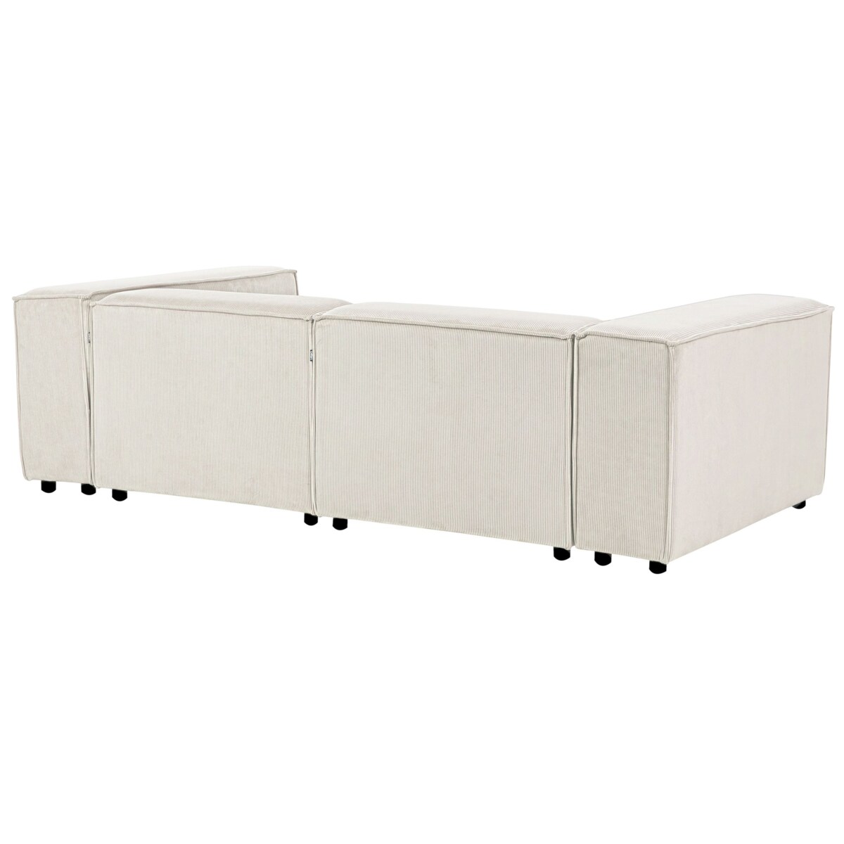 Narożnik modułowy dla 3 osób ARDAL Sztruks Złamana biel Lewostronny