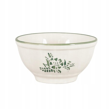 MISKA DO ZUPY BIAŁA ceramiczna miseczka na przekąski ręcznie malowana 270ml