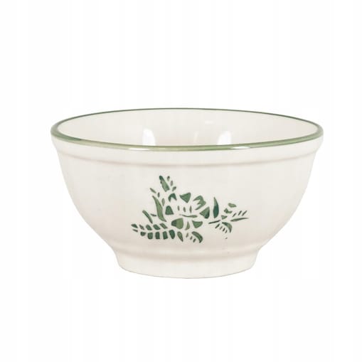 MISKA DO ZUPY BIAŁA ceramiczna miseczka na przekąski ręcznie malowana 270ml