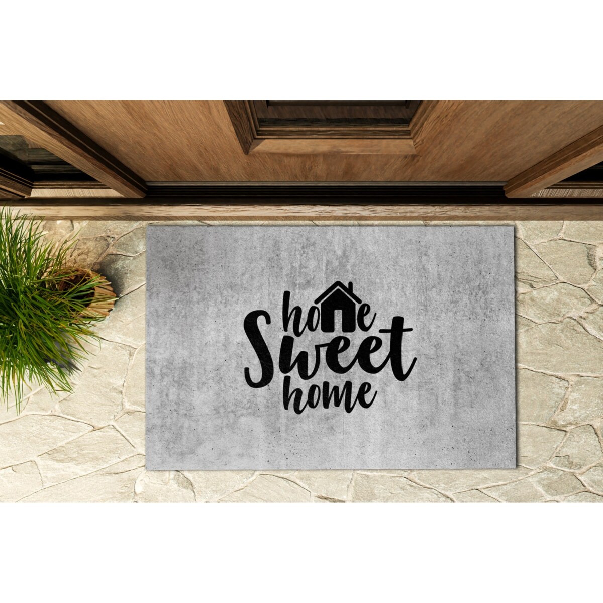 Wycieraczka zewnętrzna Beton Sweet Home 60x40cm