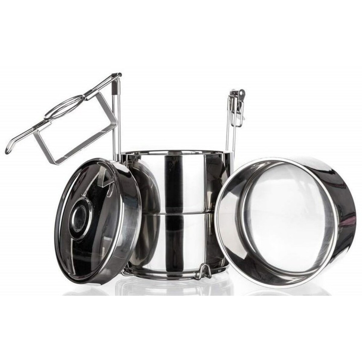 TERMOS OBIADOWY MENAŻKA pojemnik na jedzenie piętrowy 4,4 L dwie ścianki