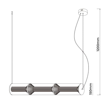 Lampa wisząca Light Prestige Aeris transparentny LED CCT 3000K/4000K/6000K (regulowana) 1 szt.