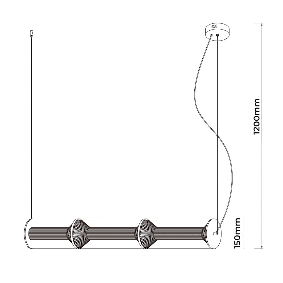 Lampa wisząca Light Prestige Aeris transparentny LED CCT 3000K/4000K/6000K (regulowana) 1 szt.