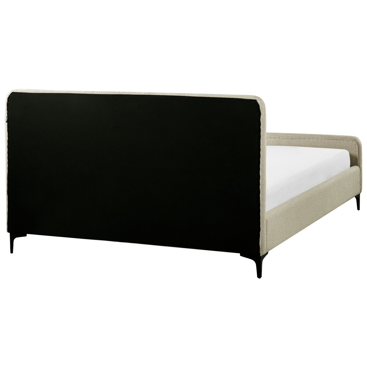 Łóżko Boucle LUNAN 160 x 200 cm Beżowy