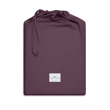 Pościel satynowa royal purple 220/200 + 2 x 50/60 cm