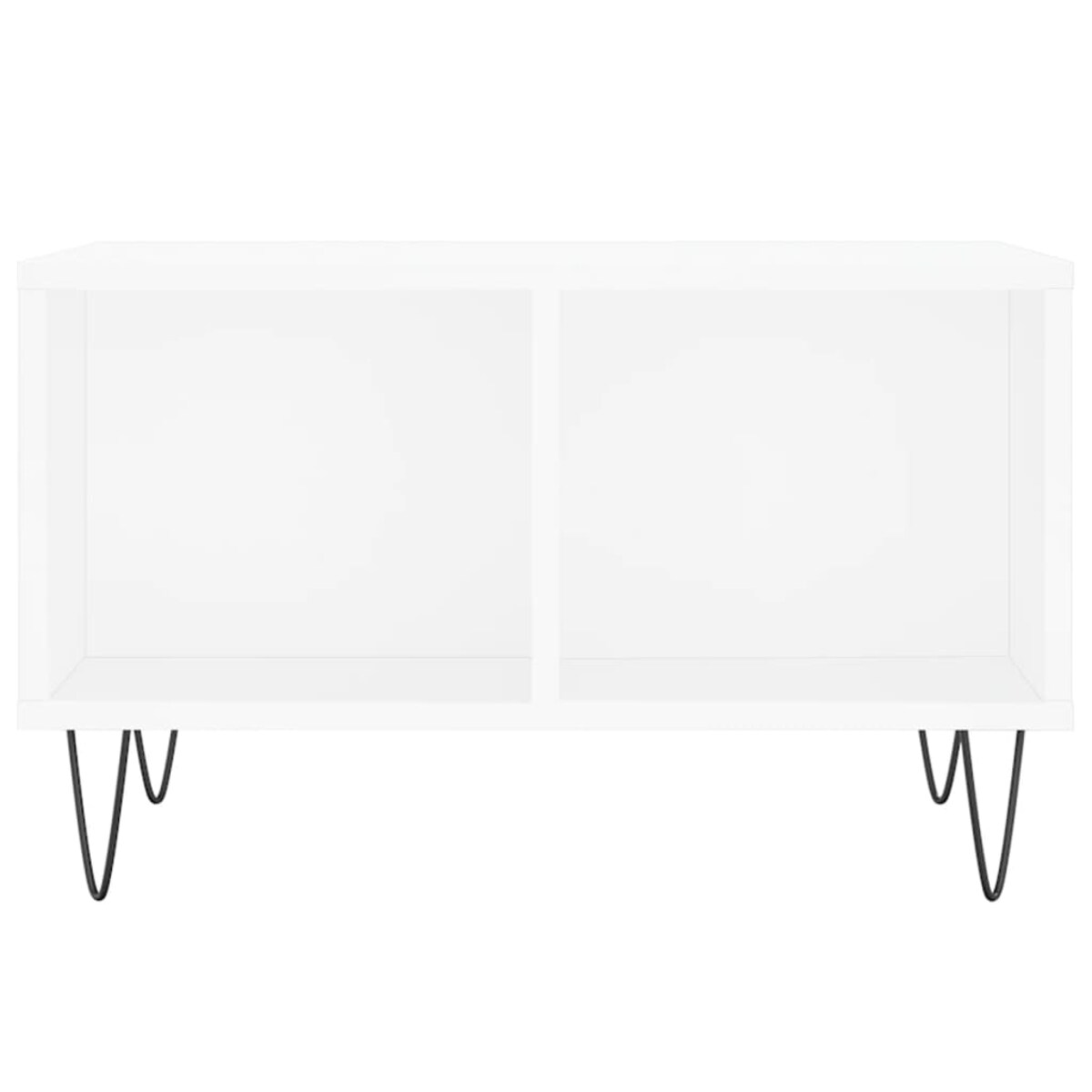 vidaXL Stolik kawowy, biały 60x50x36,5 cm, materiał drewnopochodny