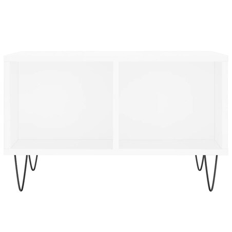 vidaXL Stolik kawowy, biały 60x50x36,5 cm, materiał drewnopochodny