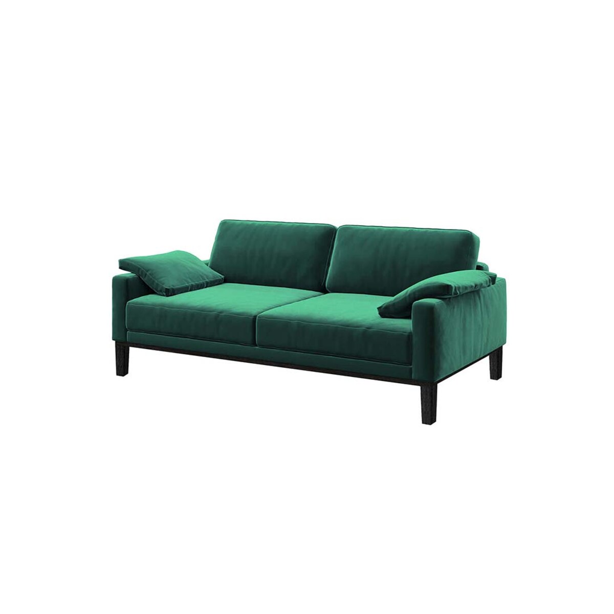 Sofa 2-osobowa Musso - ciemnozielona