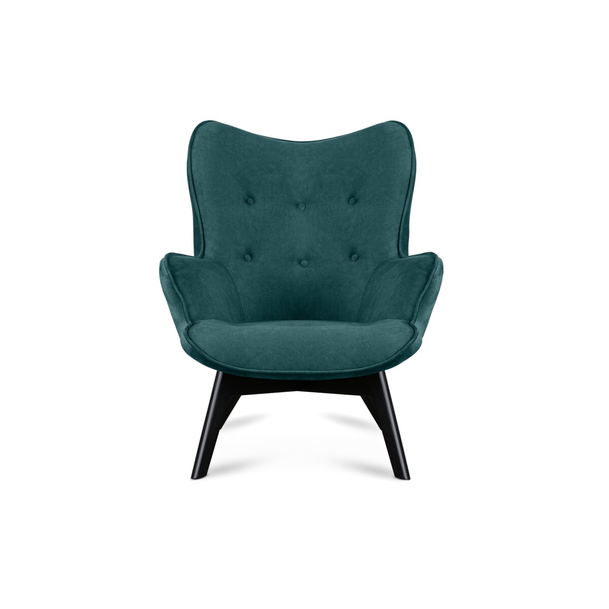 KONSIMO GLORI Fotel relaksacyjny welurowy z pikowaniem jasny szary niebieski