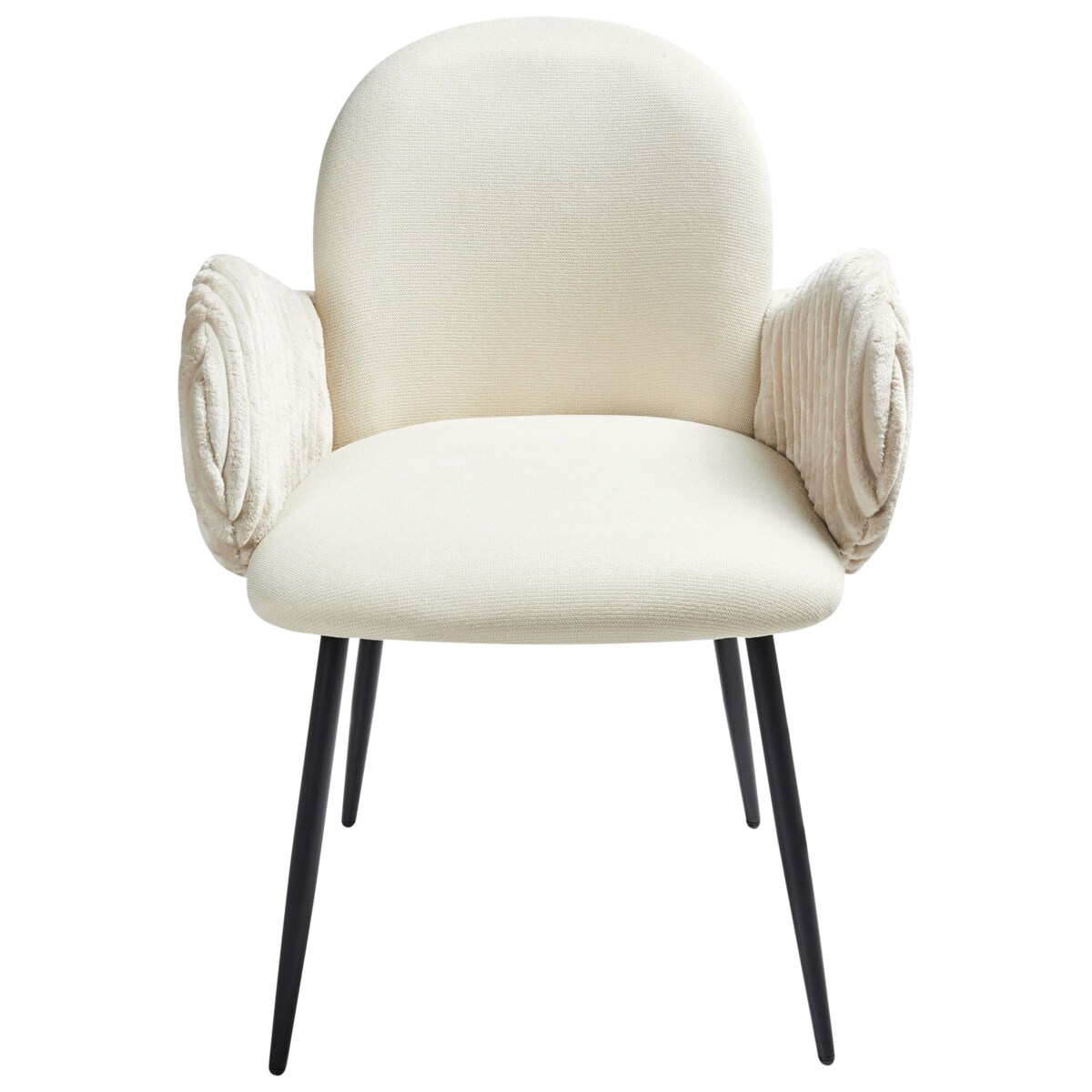 Zestaw 2 krzeseł do jadalni AMITY Jasnobeżowy