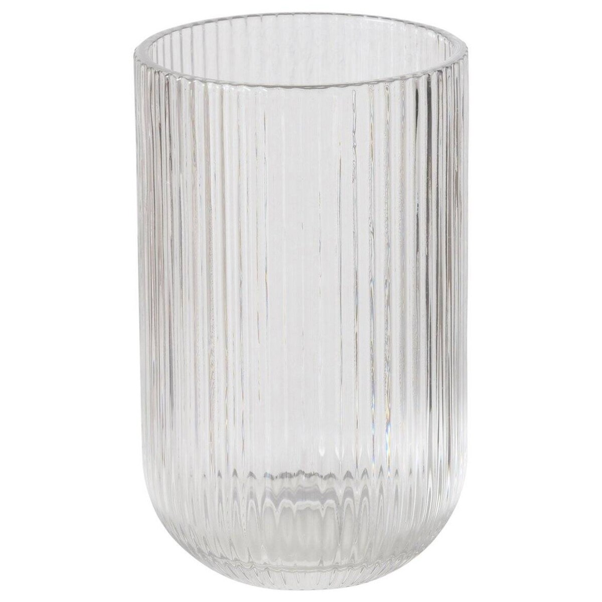 Szklanka do wody RIGANO, ryflowane szkło, 320 ml, kolor przezroczysty