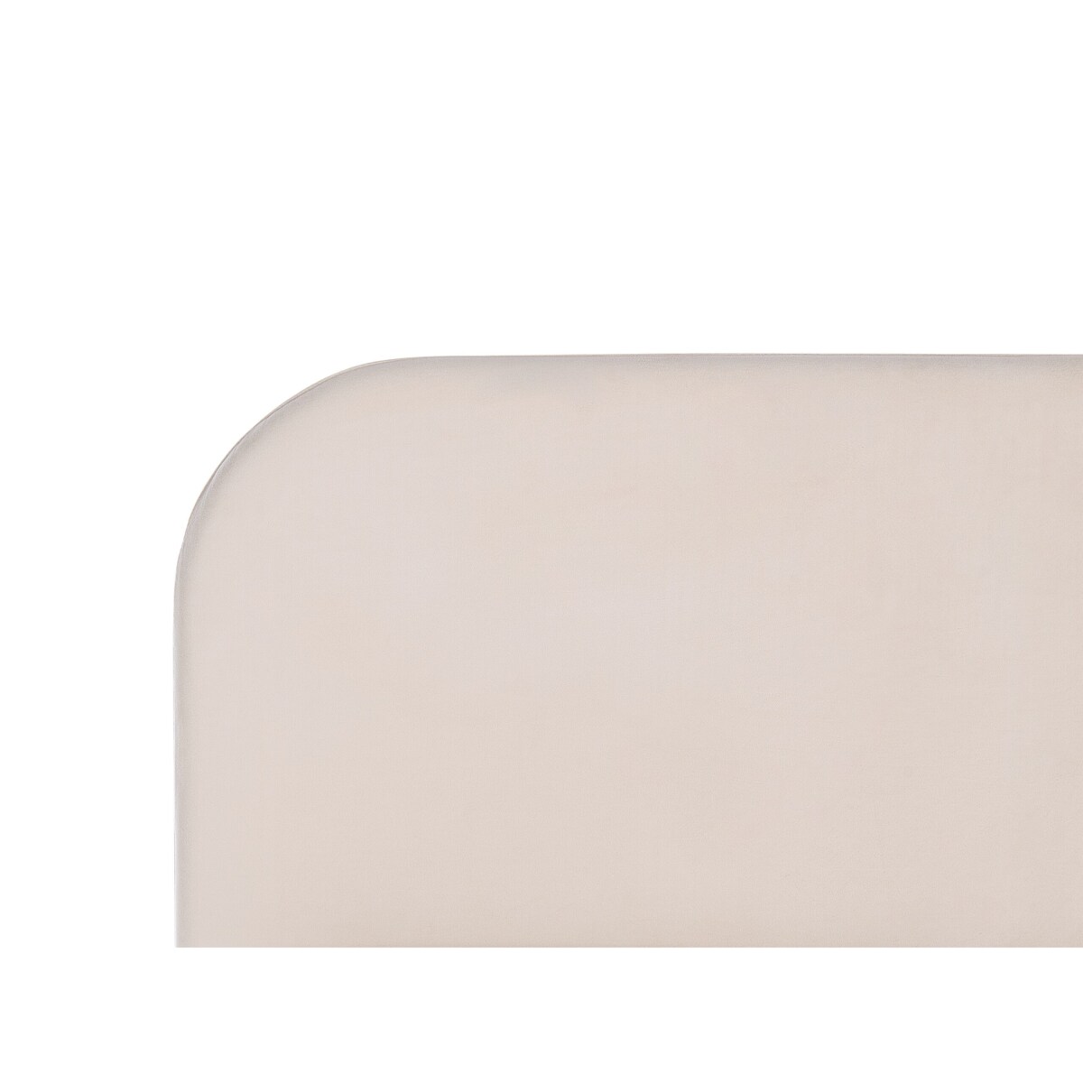 Łóżko welurowe 180 x 200 cm beżowe FLAYAT