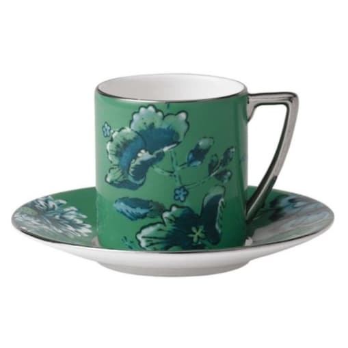 Filiżanka do espresso ze spodkiem Jasper Conran Chinoiserie Green Wedgwood