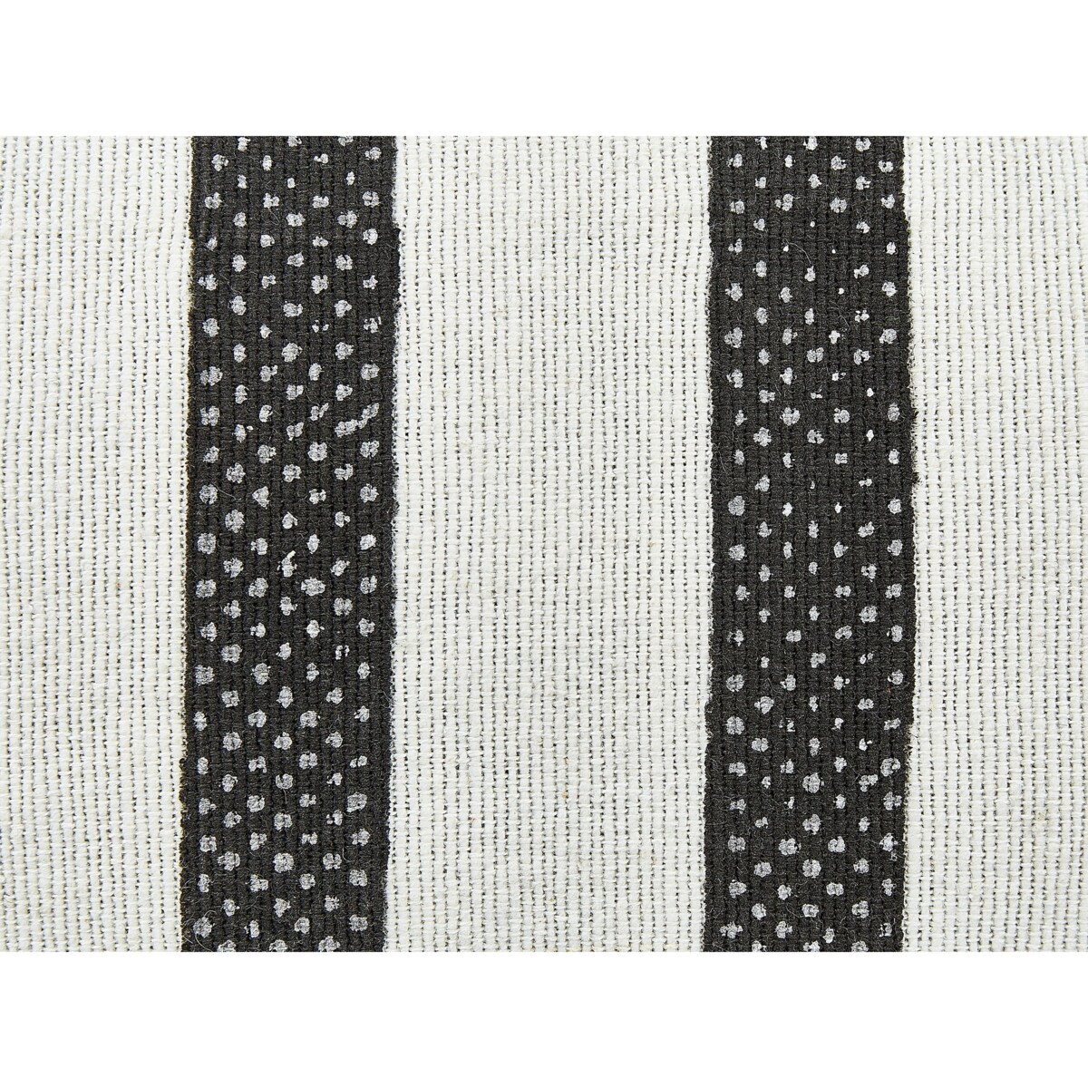 Poduszka podłogowa ASHTI Bawełna 45 x 45 x 20 cm Paski Czarno-biały