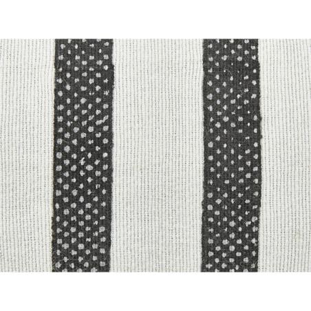 Poduszka podłogowa ASHTI Bawełna 45 x 45 x 20 cm Paski Czarno-biały