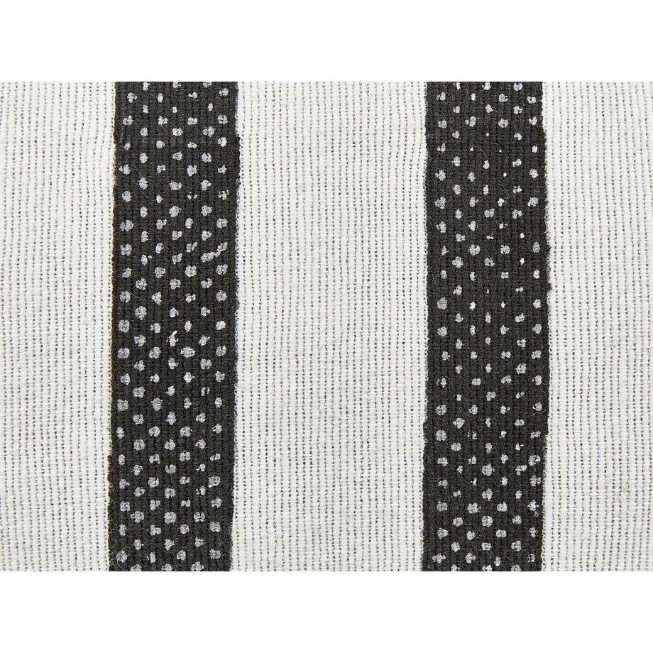 Poduszka podłogowa ASHTI Bawełna 45 x 45 x 20 cm Paski Czarno-biały