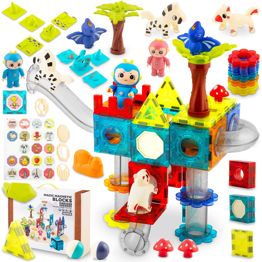 Klocki magnetyczne 3d konstrukcyjne edukacyjne Ricokids