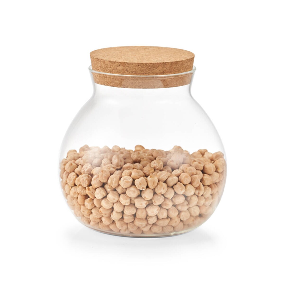 Pękaty słoik zamykany korkiem, 1050 ml