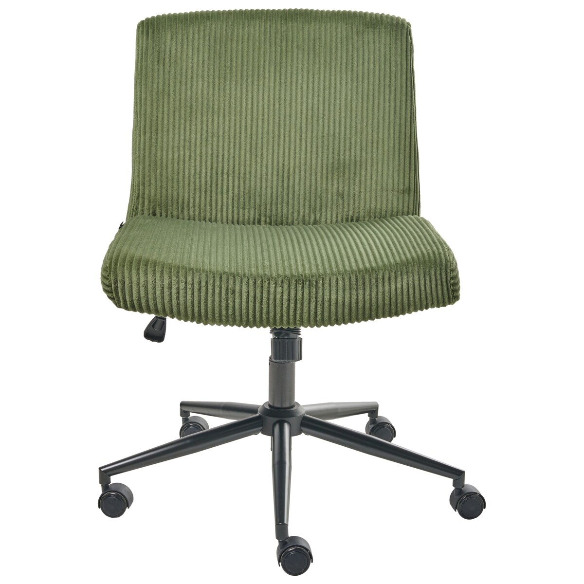 Krzesło obrotowe GEDDES Sztruks Zielony