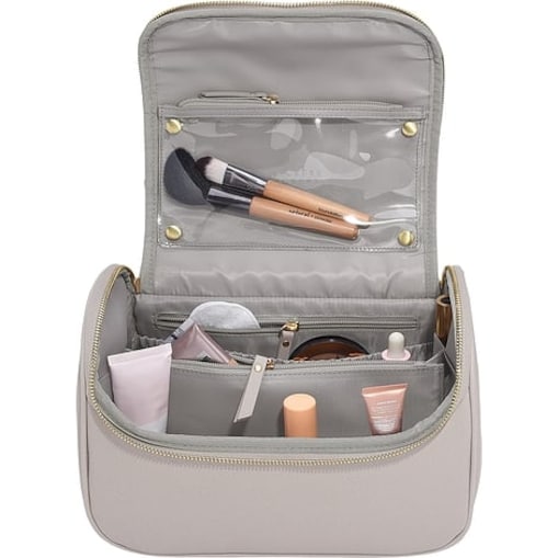 Kosmetyczka Stackers taupe z lusterkiem