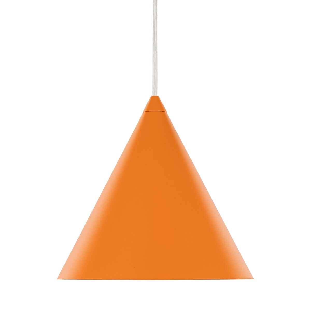 Lampa wisząca TK Lighting CONO ORANGE 10075, metalowa, E27, regulowana wysokość 140 cm, pomarańczowa do kuchni i salonu