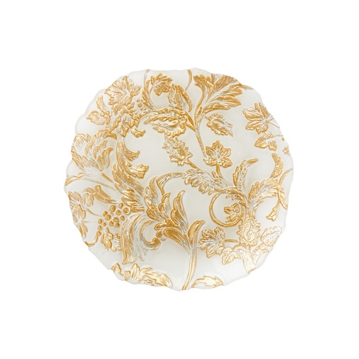 VILLA ITALIA Talerzyk deserowy szklany 21 cm FLORALIS