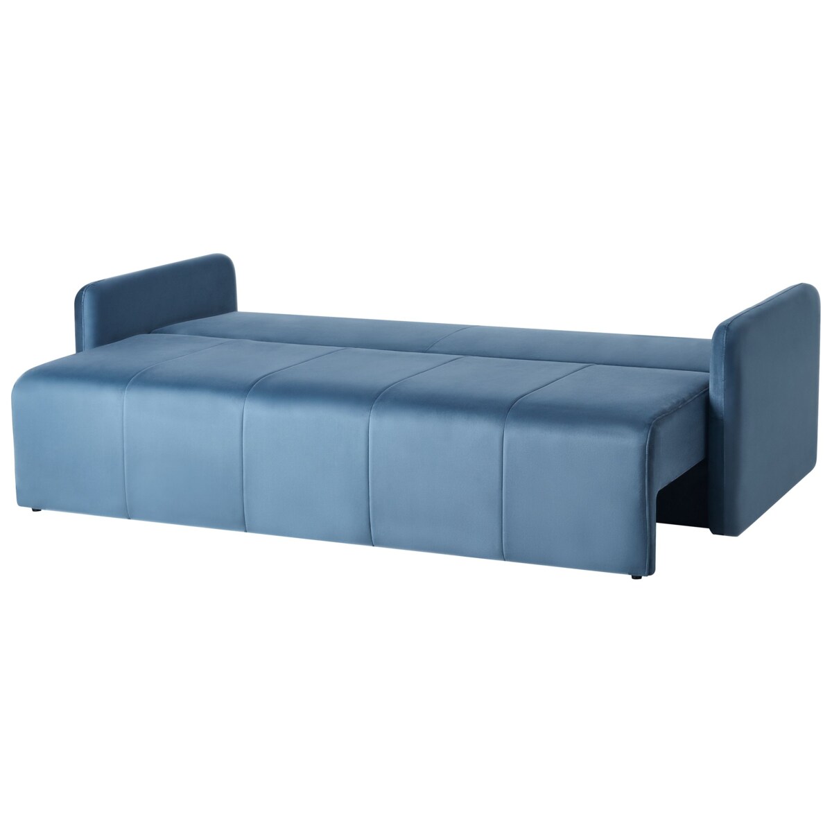 Sofa rozkładana dla 3 osób EGGE Welur Niebieski