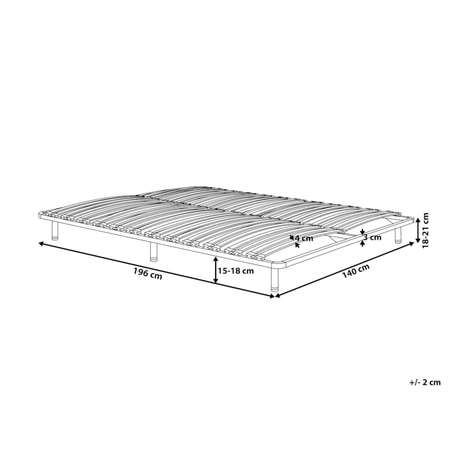 Stelaż na nóżkach 140 x 200 cm BASIC