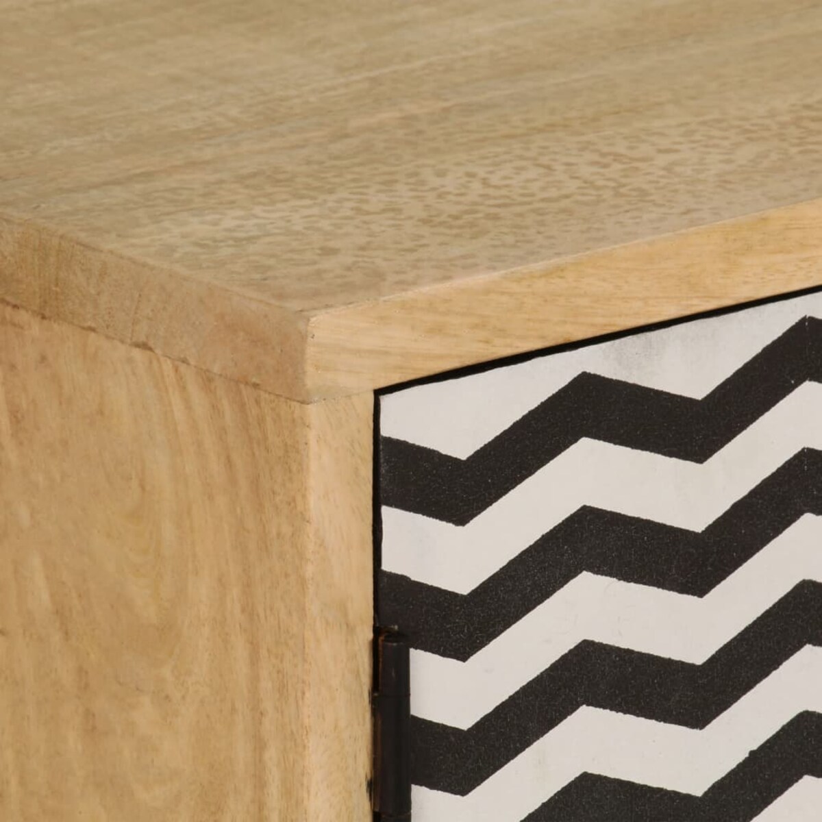 vidaXL Szafka, 120x30x75 cm, lite drewno mango