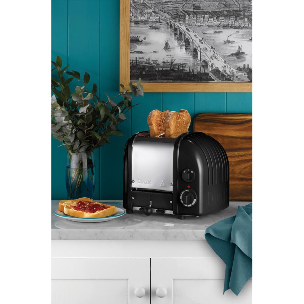 Toster na 2 kromki czarny Classic, Dualit